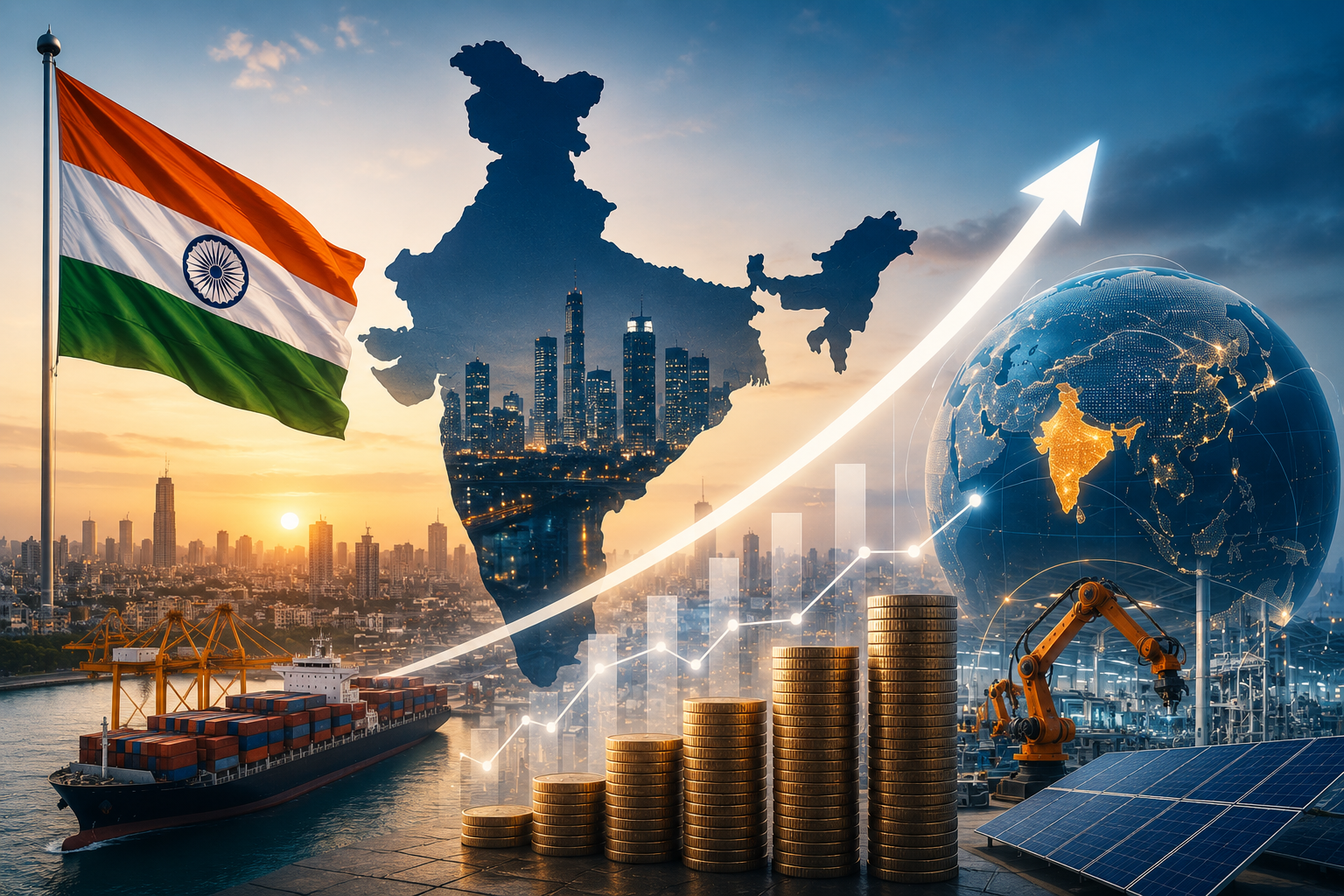 India $5 trillion economy growth, investment and global competitiveness